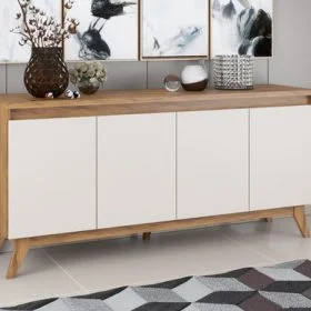 Aparador Mueble Buffet Bargueño Living Comedor en Imbuia/Crema - Aparadores y recibidores, Uruguay | Soy Hogar, vista 2