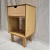 Mesa de luz 1C Mel/gris Linea Nordica en Madera Maciza - Mesas de luz, Uruguay | Que Sal Muebleria, vista 5 de 10