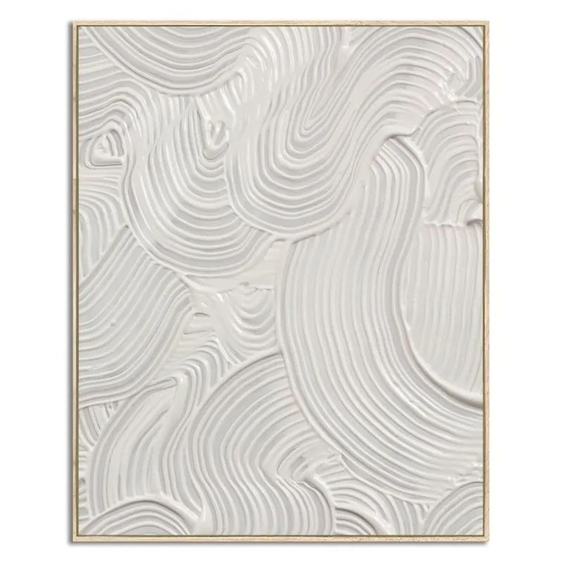 CUADRO CANVAS 40x50cm MARCO PINTURA LINEAS 1 en Blanco - Decoración de pared, Uruguay | Decohogar