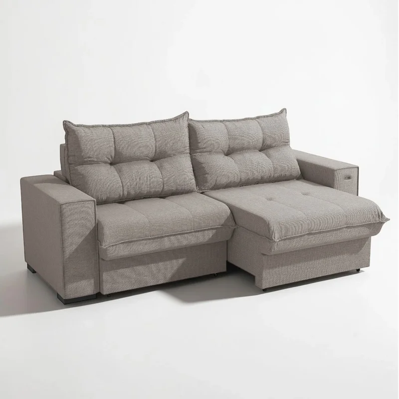 Sofa Dorian 236CM - Retractil/Reclinable en Beige - Sillones y sofás, Uruguay | Balton, vista 3