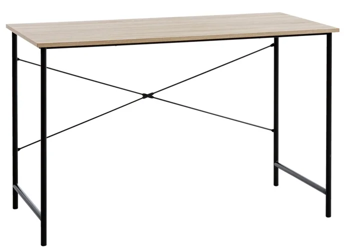 Escritorio VANDBORG 60x120 roble/negro en Madera natural - Escritorios, Uruguay | JYSK