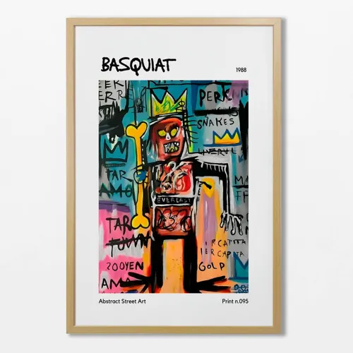 Basquiat - Warrior en Multicolor - Láminas, Uruguay | La Cuadrería