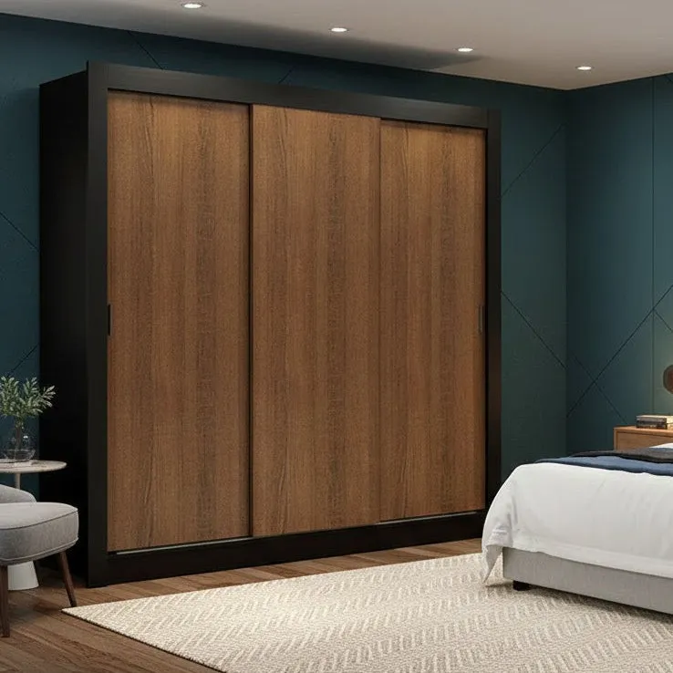 Ropero Placard Matrimonial Monaco 170CM Sin Espejo 3 Puertas Corrediza - Roperos y placares, Uruguay | Balton