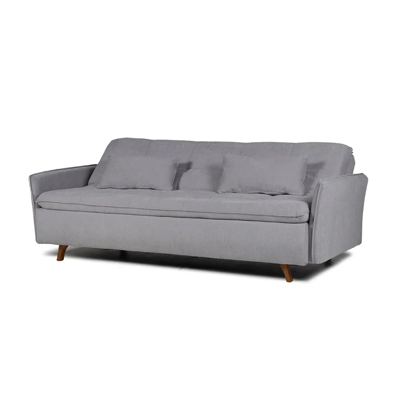 Sofá Cama Maira - C/Brazos - Tela Microfibra - 10286 (Gris) en Gris - Sillones y sofás, Uruguay | NYR, vista 3