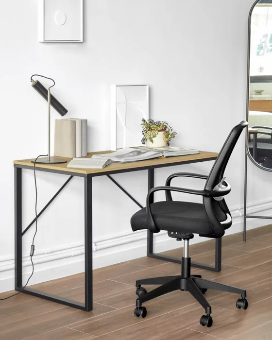 Silla de escritorio Melva - negro en Negro - Escritorios y sillas de escritorio, Uruguay | Kavehome, vista 2
