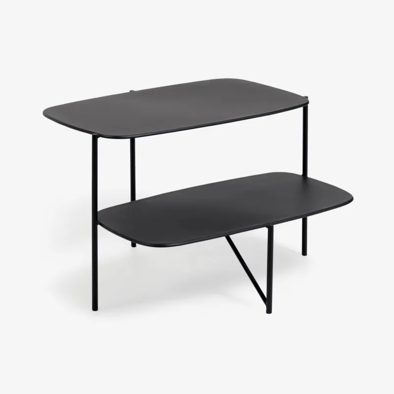 Mesa auxiliar Wigan metal negro 62 x 58 cm en Negro - Mesas de arrimo, Uruguay | Kavehome