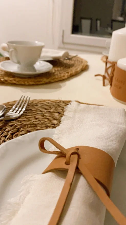 Servilleteros en cuero con lazo – Set x6 - Textiles, Uruguay | Dreams On Time, vista 2