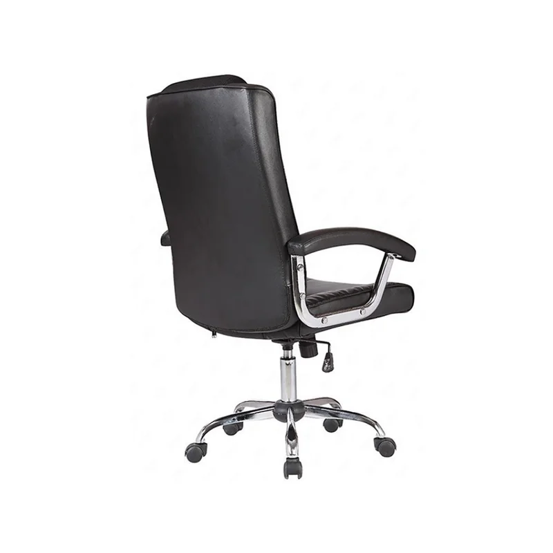 Silla De Escritorio Simil-cuero Negro D-428-1 en Negro - Escritorios y sillas de escritorio, Uruguay | Divino, vista 3