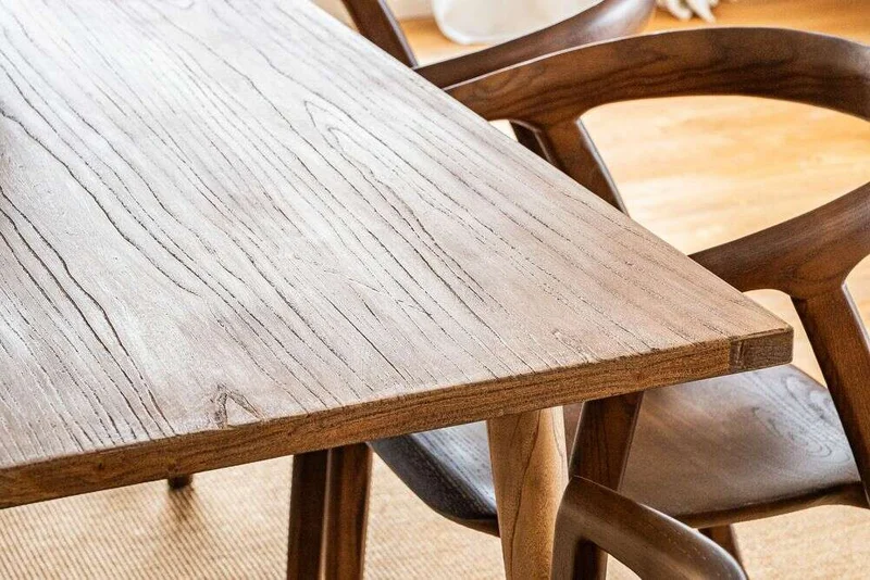 MESA COMEDOR NORDICA - OLMO NATURAL - 1.80 X 0.90 MTS en Madera natural - Mesas de comedor, Uruguay | La Iberica, vista 49