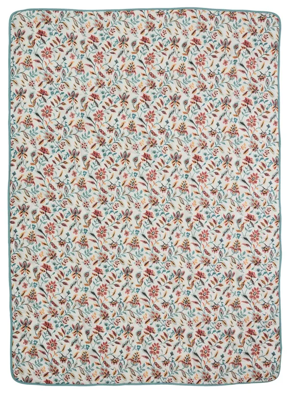 Manta acolchada KAMILLE 140x200 bl/petroleo en Azul - Textiles, Uruguay | JYSK