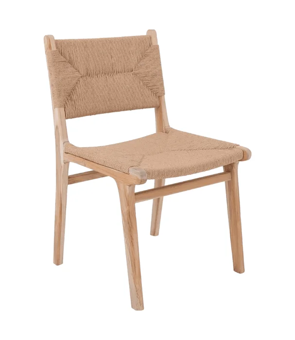 SILLA ELISA TEKA Y LOOM NAT en Madera natural - Sillas, Uruguay | Masinfinito Casa