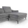 Rinconera Luke - Tela Microfibra - Chaise Derecho - 6686-7 Gris en Beige - Sillones y sofás, Uruguay | NYR, vista 4 de 8