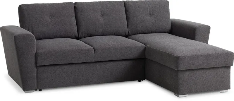 Sofá cama VEJLBY chaise longue gris osc en Gris - Sillones y sofás, Uruguay | JYSK