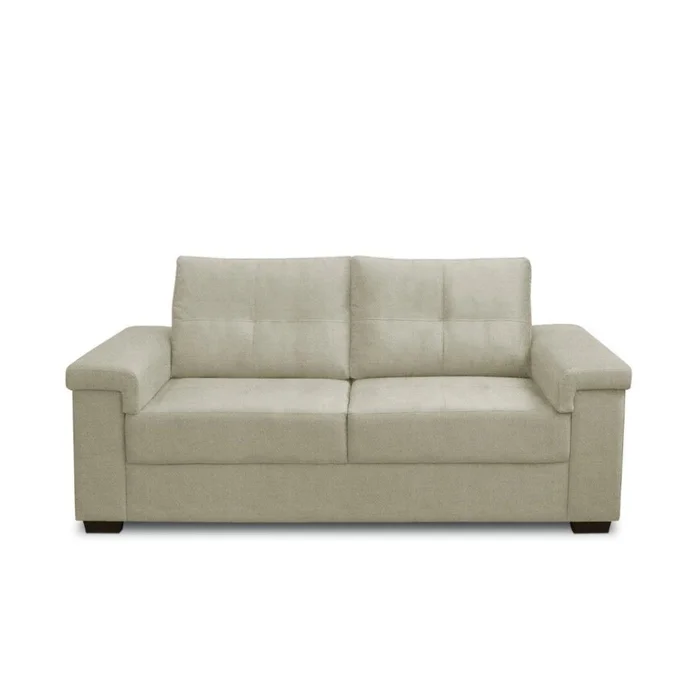 Sillón 2 Cuerpos en tela de Lino - Plaza - Beige en Beige - Sillones y sofás, Uruguay | Ecowood, vista 4