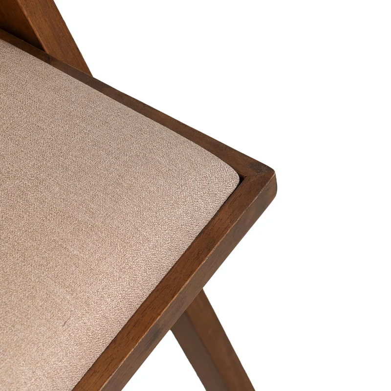 Silla De Comedor Madera-y-tela Marron Inari en Marrón - Sillas, Uruguay | Divino, vista 3