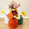 Jarrón de cerámica en Amarillo, Turqueza, Rojo, Rosa, Blanco - Muebles, Uruguay | Decoramuss, vista 1 de 2