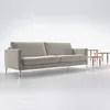 SOFA 3 CUERPOS - TAPIZADO TELA CLARA - PATA ALUMINIO en Beige - Sillones y sofás, Uruguay | Champagne Home, vista 1 de 5