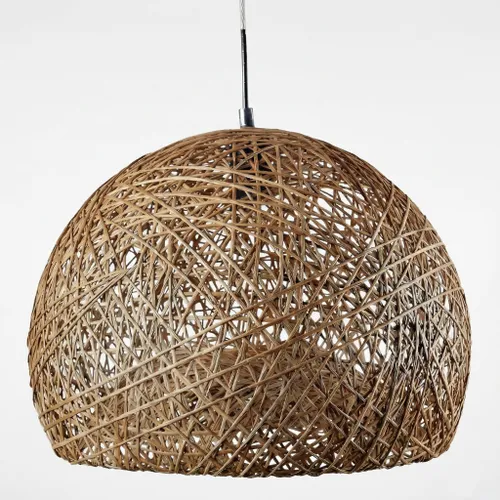 Lámpara colgante Alba 50cm en Natural / Ocre suave - Lámparas colgantes, Uruguay | La Perla