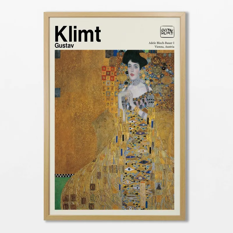 Gustav Klimt - Adele Bloch-Bauer I en Dorado - Láminas, Uruguay | La Cuadrería