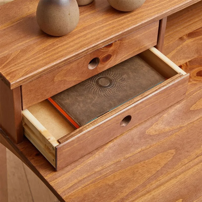 Escritorio 110cm Milan - Madera Maciza en Madera natural - Escritorios, Uruguay | Balton, vista 16