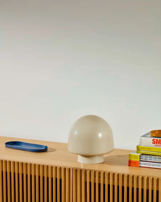 Lámpara de mesa Reig de cristal - gris en Naranja - Lámparas de mesa, Uruguay | Kavehome, vista 2
