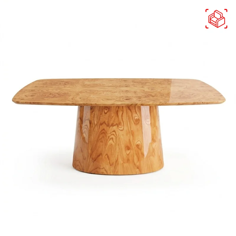 Mesa De Comedor Mdf-y-madera Marron Alice New en Madera natural - Mesas de comedor, Uruguay | Divino, vista 4