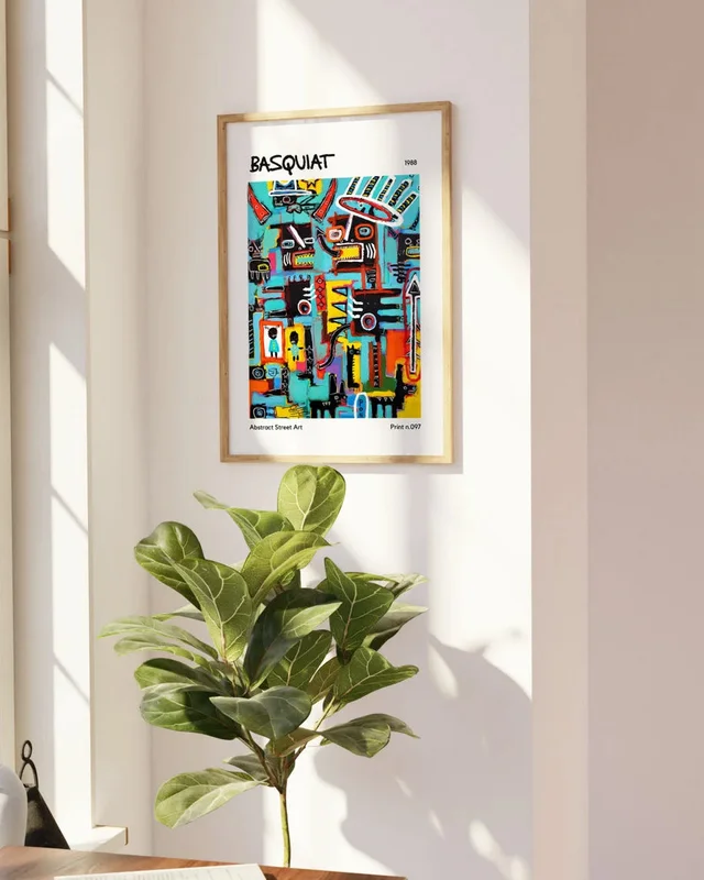Basquiat N.01 en Multicolor - Láminas, Uruguay | La Cuadrería, vista 4