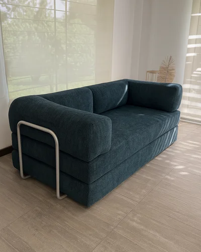 Sofá Teddy - Hydroproof (Tonos verdes y azules) en Verde - Sillones y sofás, Uruguay | Bloop Home, vista 5