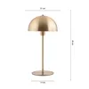 Luminaria De Mesa Mushroom Bronce en Amarillo - Lámparas de mesa, Uruguay | Unilux, vista 6 de 6