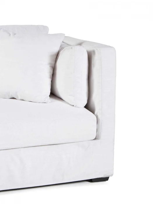 SOFA LESTAT 3,5 PLAZAS TELA HL BLANCO 236X96X84H CM - Sillones y sofás, Uruguay | Vinibel, vista 3