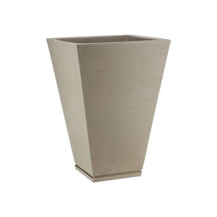 MACETA 32X55CM ZURIQUE GRAPHITO EFECTO PIEDRA BEIGE en Beige - Macetas, Uruguay | Decohogar, vista 2