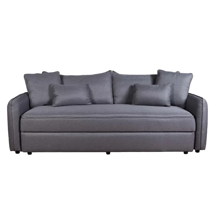 Sofá Cama Tela Gris Arizona Grafito en Gris - Sillones y sofás, Uruguay | Divino, vista 2