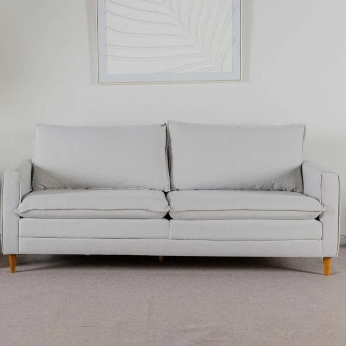 Sofá Salerno 3 cuerpos - Crudo en Blanco - Sillones y sofás, Uruguay | Fábrica Italiana, vista 3