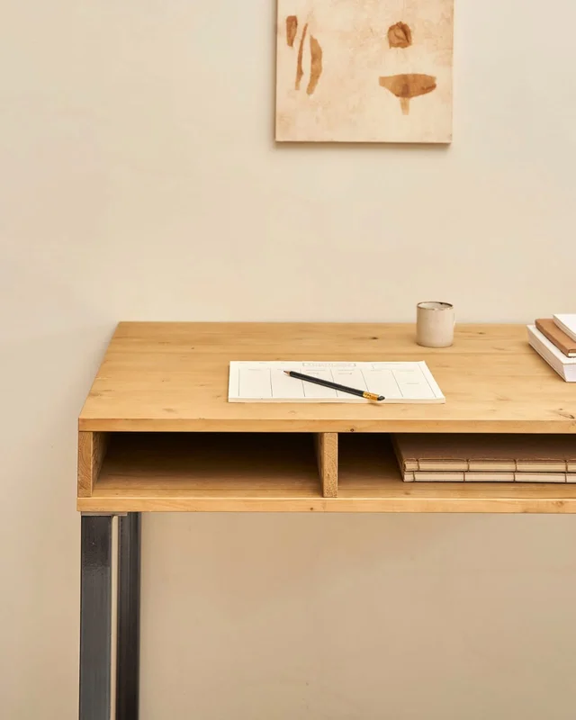 Escritorio Elma en Madera natural - Mesas de arrimo, Uruguay | Tree House Deco, vista 6