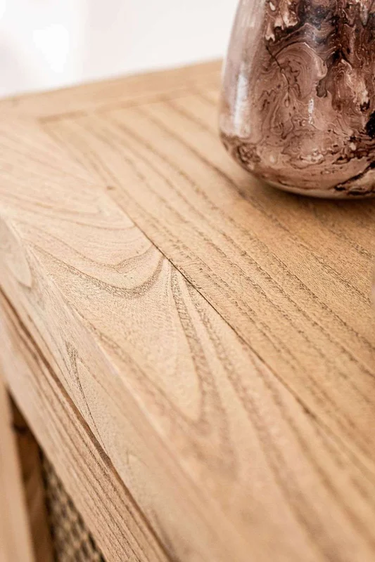 MESA LATERAL CUBO - OLMO NATURAL - 55 X 50 CMS en Madera natural - Mesas de living, Uruguay | La Iberica, vista 5