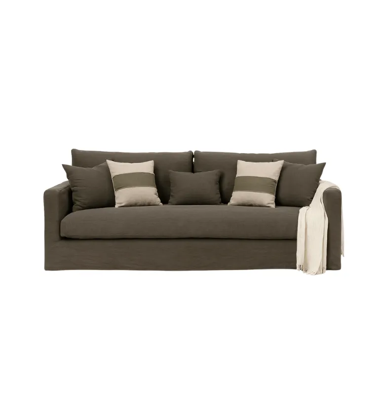 SOFA BISCARROSSE 240CM ECORCE en Marrón - Sillones y sofás, Uruguay | Masinfinito Casa