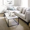 MESA RATONA METAL/MARMOL 106x60x45CM BLANCO/NEGRO en Multicolor - Mesas de arrimo, Uruguay | Koz, vista 2 de 4