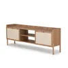 Rack Oslo - Natural con tejido en Marrón - Muebles para TV, Uruguay | NYR, vista 3 de 8