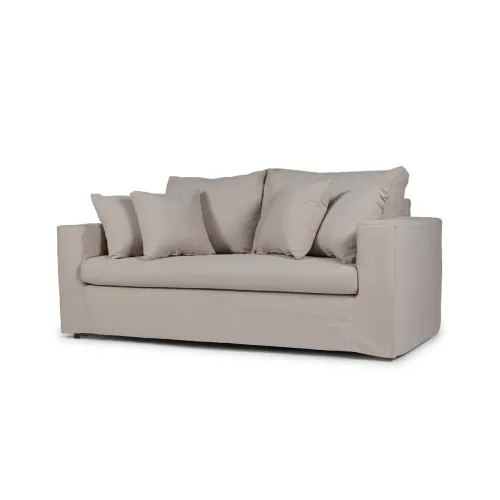 Sofá Moscow con Funda - Tela Rústica - 2,5 cuerpos - TD5263-1636 (Capuccino) en Beige - Sillones y sofás, Uruguay | NYR
