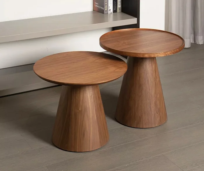 Mesa redonda madera JANA en Madera natural - Mesas de living, Uruguay | Simple Deco