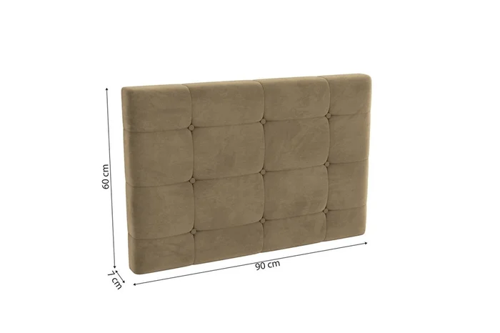 RESPALDO CABECERA RESPALDO 2 PLAZAS ESTOFADA ADAPT TERCIOPELO 90CM - BALTON HOGAR en Marrón - Respaldos de cama, Uruguay | Balton