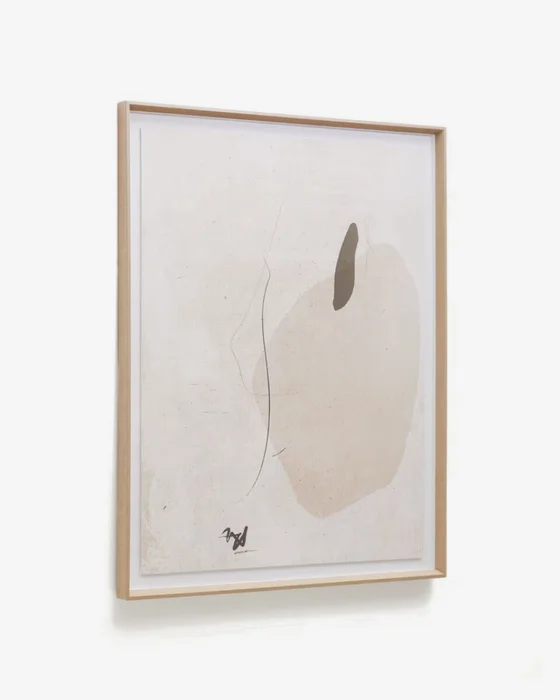 Cuadro abstracto beige Sormi 80 x 100 cm en Beige - Decoración de pared, Uruguay | Kavehome