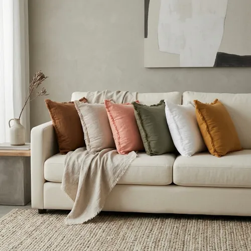 Funda Almohadón Lino - Textiles, Uruguay | Indrana