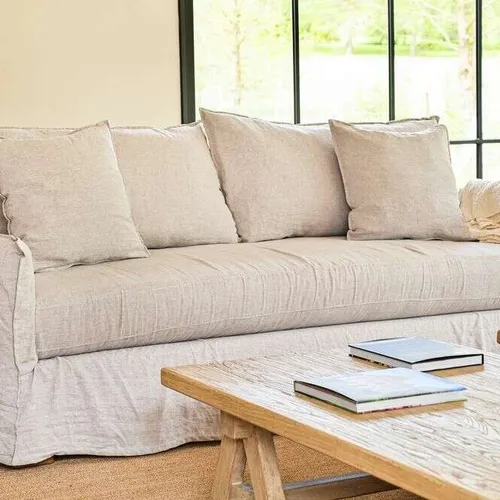 SILLON ALMA LINO GRIS CLARO - 2.30 MTS en Gris - Sillones y sofás, Uruguay | La Iberica