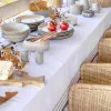 MANTEL RAYAS CRUDO Y BLANCO CON LINEA GRIS en Multicolor - Textiles, Uruguay | Sentido Jose Ignacio, vista 2 de 3