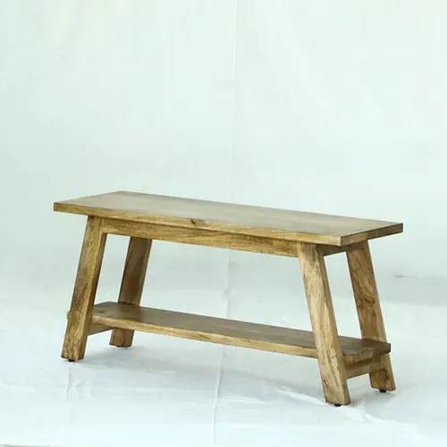 S33 Banco 100x32x46 en Madera natural - Butacas, banquetas y puffs, Uruguay | Victoriana