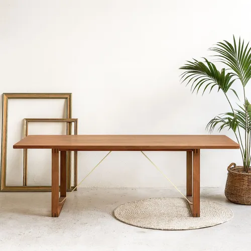 MESA DE COMEDOR HERBS MARRÓN - Mesas de comedor, Uruguay | Viasono