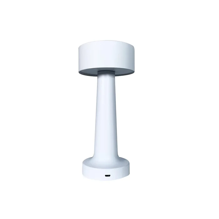 Lámpara de Mesa Tuvalu Portátil Recargable White en Blanco - Lámparas de mesa, Uruguay | Serlux
