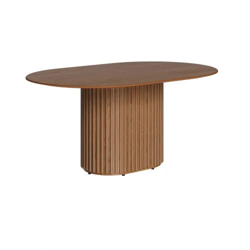Mesa de Comedor Ovalo - Línea Nevada - Marrón en Marrón - Mesas de comedor, Uruguay | Ecowood