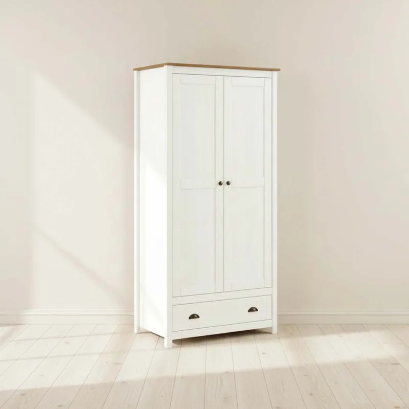 Placard Ropero 2 Puertas Madera Natural-beige Topazio en Madera natural - Roperos y placares, Uruguay | Divino